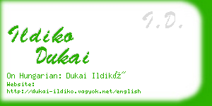 ildiko dukai business card